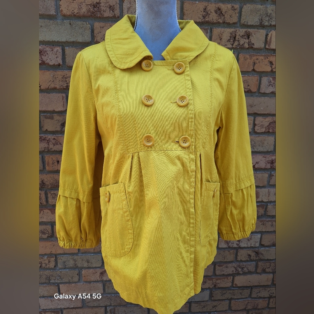 Tulle Women's Yellow Pea Coat